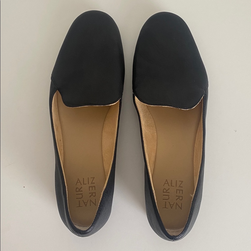 Naturalizer Black Leather Loafers - Picture 8 of 14